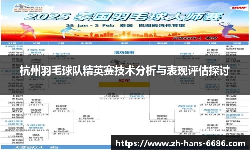 杭州羽毛球队精英赛技术分析与表现评估探讨